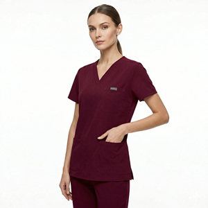 Uniforme Médico Personalizado con Logotipo OEM de la Mejor Calidad, Conjunto de Uniforme Médico Elástico Unisex para Hospital, Uniforme Médico para Adultos de Poliéster, Rayón y Elastano - Product Image 1