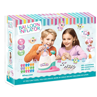 Nouveau bricolage créatif en plastique collant balle amusant ballon gonfleur éducatif enfants jeu jouet Machine