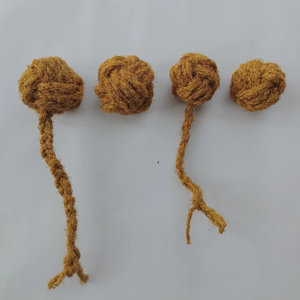 Cà Phê Gỗ Con Chó Dừa Dây Đồ Chơi Thân Thiện Với Môi Bền <span class=keywords><strong>Chew</strong></span> Và Tương Tác Đào Tạo Vật Nuôi Chơi Đồ Chơi - Product Image 1