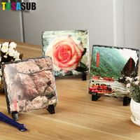 Ardoise Photo par sublimation Rectangle 15*15 cm Pierre d'ardoise de roche vierge