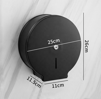 Boîte à mouchoirs murale moderne en acier inoxydable sans perçage, porte-papier toilette pour la maison, l'hôtel et la cuisine