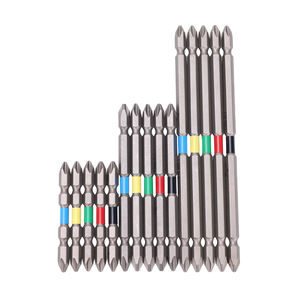 Embouts de tournevis double face DE PH2 65/100/150MM, embout de tournevis en acier S2, tige hexagonale, embout de puissance avec manchon coloré - Product Image 1