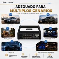 Équipement audio/amplificateurs/haut-parleurs, processeur DSP pour voiture 4 canaux 8 canaux, RMS 4x25W classe AB, qualité d'usine, 12V