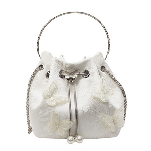 Diseño de nicho para mujer, primavera 2025, nueva moda, versátil, tela Floral para mujer, bandolera de un solo hombro - Product Image 5