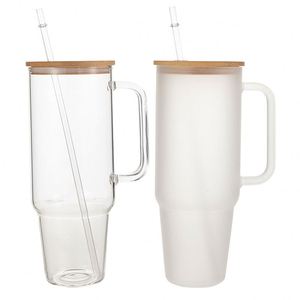 40oz Glass Travel Tumbler With Handle Fits Most Full-Size Truck <b>Cup</b> Holders - Product Image 1