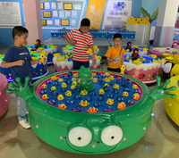 Pêche magnétique pour enfants pour centres commerciaux, avec filet renforcé en fibre de verre et bassin de pêche