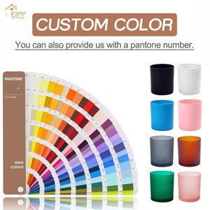 Hũ thủy tinh đen cao cấp có nắp, đựng nến, 10 oz và 3 oz - Product Image 3