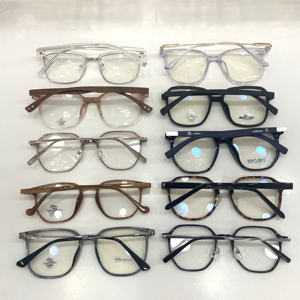 מלאי פינוי קידום מחיר זול אצטט משקפיים מסגרות משקפיים משקפיים מתכת מסגרות אופטיות לגברים לנשים גברים - Product Image 2
