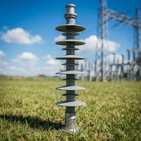 Isolateur de poteau en polymère composite haute tension pour extérieur 11kV 33kV pour la distribution d'énergie et les systèmes montés sur poteau
