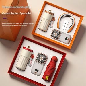 Regalos Personalizados OEM para Clientes, Incluyen Regalos de Bienvenida para Empleados, Ventilador, Masajeador Cervical, Taza de Café y Set de Regalos Empresariales - Product Image 1