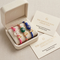 Bracelet tressé artisanal ajustable SongYi avec pendentifs en pierres précieuses naturelles – Bijoux d'été pour stations balnéaires