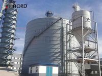 Grande Silo Verticale in Acciaio Assemblato per Cemento in Polvere da 3000 Tonnellate