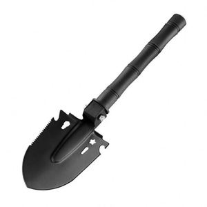 Pala Plegable Multifuncional para Exteriores, Pala, Pico, Sierra, Herramienta de Excavación para Coche y Camping, Acero al Carbono Resistente, Portátil - Product Image 5
