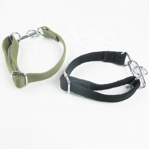 Durable Cotton Webbing Dog Collar Three Ring Collar Greyhound Whippet Dog Collar
