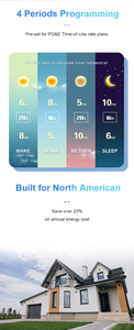 Thermostat WiFi numérique programmable avec écran TFT LCD, compatible avec Alexa et Google Home, pour ventilo-convecteur intelligent - Product Image 3