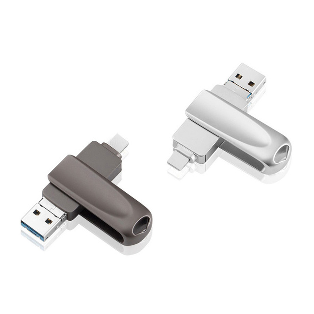 3 in 1 OTG USB Flash Drive 128GB 256GB 8GB 16GB 32GB 64GB Storage Stick Usb Flash Drives Type  USB Key Pendrive for Smart Phone