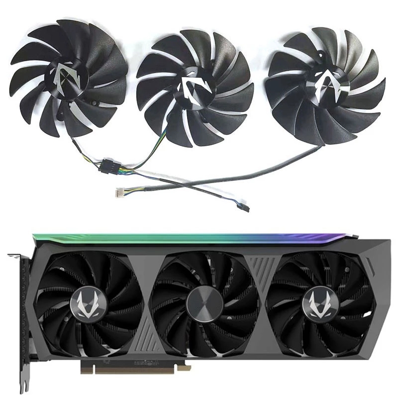 Кулер GA92S2U для графического процессора Zotac GeForce RTX 3090 3080 Ti 3070 AMP, 88 мм, 4 контакта, RTX 3080 3090