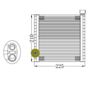 27280-ED50A 27280ED50A Évaporateur de climatisation automatique pour Nissan Tiida LIVANA NV200 LHD 2005-2012 - Product Image 6