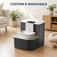 Fontaine à eau automatique pour chat, sans fil, double réservoir, distributeur intelligent pour animaux de compagnie, chauffage à température constante, distribution programmée à distance, pour la maison
