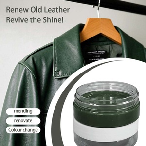 50ml di riparazione del colore di riparazione in pelle da restauratore graffi sbiaditi verde militare - Product Image 1