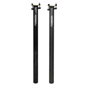 TOSEEK Jumbo Size 600mm Black 31.8/33.9/34.9mm Carbon Saddle Post Carbon Fiber Seat Post For Folding Bicycle