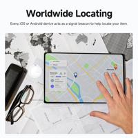 Paquete de 4 Localizadores GPS Inteligentes MiLi MiTag, Rastreador de Objetos para Teléfonos Apple y Android, Localizador para Mascotas, Perros, Carteras, Antipérdida, Inalámbrico