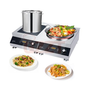 双灶具5KW磁控电炉炒锅2头红外灶具双燃烧器电磁炉灶具 - Product Image 3