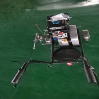 Machine de marquage routier robuste à couple élevé, préchauffée, avec arrêt d'urgence pour les chemins courbes