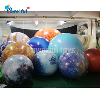 Ballon gonflable lumineux LED du système solaire Mars Terre Lune Jupiter Planète pour la décoration d'événements