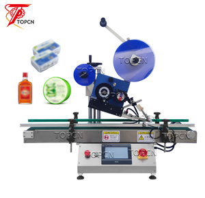 Desktop Flat Label Applicator Automatic Scratch Card Flat Surface Bottle Pouch Box Square Bottle Labeling Machine