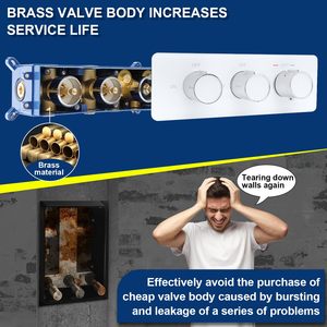 Система для душа из латуни, 12 дюймов, двойная функция - Product Image 5