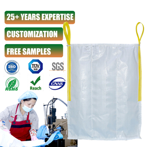 <span class=keywords><strong>Bolsa</strong></span> <span class=keywords><strong>de</strong></span> FIBC conductora tipo C, <span class=keywords><strong>bolsa</strong></span> Jumbo tejida <span class=keywords><strong>de</strong></span> PP conductora eléctrica <span class=keywords><strong>de</strong></span> grado alimenticio, capacidad <span class=keywords><strong>de</strong></span> carga <span class=keywords><strong>de</strong></span> 1 tonelada, transpirable <span class=keywords><strong>de</strong></span> fondo plano - Product Image 1