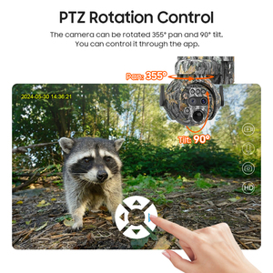 HD 6MP 12X <span class=keywords><strong>Zoom</strong></span> HD 4G Caméra IP Solaire Étanche 3K Camouflage Panoramique Vision Nocturne Sécurité Extérieure CCTV Mémoire/Carte SD - Product Image 3