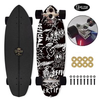 Planche de surf Land BLKS S7P7 double direction lisse étoile SM propulseur simulation 32 pouces surf skateboard