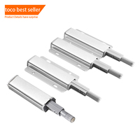 Toco petit loquet en plastique à pousser pour ouvrir les attaches de porte d'armoire tiroir poussoir fermeture automatique loquet de porte d'armoire dispositif de rebond