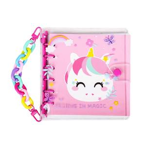 Carnet à chaîne en PVC avec motifs d'animaux mignons : Licorne, Lapin, Koala, et designs d'êtres étrangers pour l'école - Product Image 6