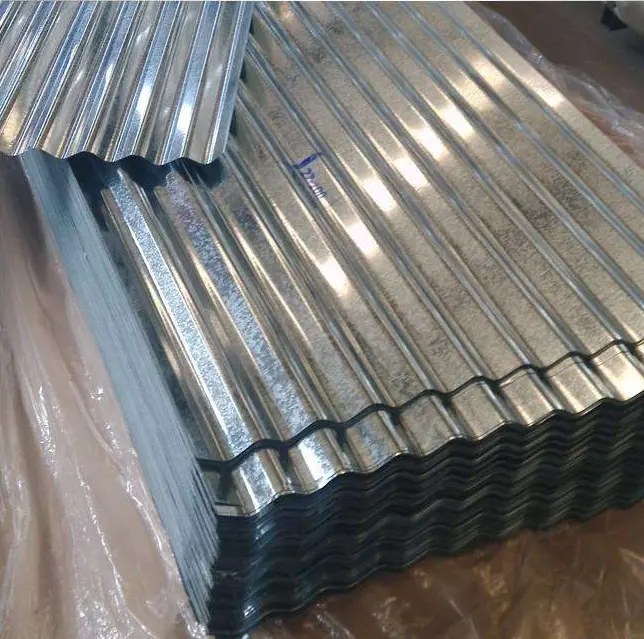 4x 8 GI波形亜鉛メッキ鋼板金属価格0.15mm 0.18mm 0.22mm厚亜鉛メッキ鋼屋根シート