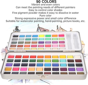 Juego de Pinturas de Acuarela Sólidas Profesionales de 50/72/90/100 Colores - Product Image 4