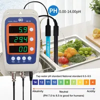 Testeur de qualité de l'eau multi-paramètres en ligne HM100 (pH/Température/TDS/EC) pour aquariums, hydroponie et piscines