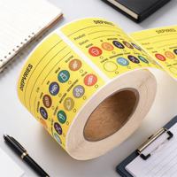 Etiqueta Adhesiva Impresa de 58x38mm 58x39mm 40x60mm, Etiqueta Térmica Personalizada de Triple Protección, Etiqueta Térmica Directa para Códigos de Barras, Embalaje de Alimentos