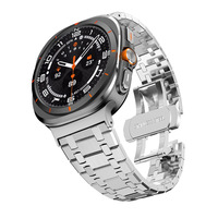 AP Metall-Armbänder für Samsung Galaxy Watch 8/9 Band 40mm 44mm/8 Classic 46mm, Stilvolles Edelstahl-Armband für Damen