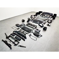 Kit carrosserie pour Mercedes Classe G W463 2004-2018, mise à niveau vers le modèle W465 G63, comprend capot, pare-chocs avant, pare-chocs arrière, feux, ailes