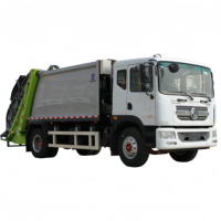 Camion compacteur de déchets Dongfeng 12CBM 6x4 Diesel, entretien facile, pièces détachées disponibles pour la collecte des déchets en Amérique du Sud