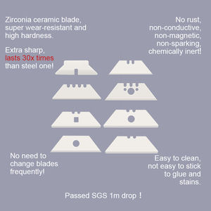 Промышленный керамический нож MIDDIA с трапециевидным лезвием, сменное лезвие для промышленного использования, для сварки - Product Image 2