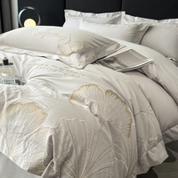 Ensemble de literie 100% coton, ensemble de linge de lit de luxe, housse de couette et draps pour lit king size, pour chambre à coucher, hôtel