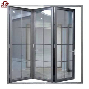 Pesante cerniera ruota Hardware in alluminio scorrevole <span class=keywords><strong>due</strong></span> foglie balcone Bi porta pieghevole - Product Image 6