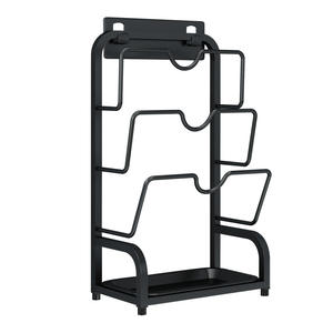 Support de rangement mural moderne en acier inoxydable 304 pour couvercles de casseroles avec plateau, idéal pour planches à découper et torchons - Product Image 5