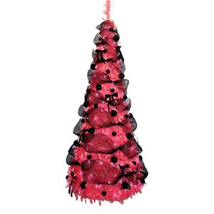 Folding Christmas <b>Tree</b>, Floor Standing Ornament, Illuminated <b>LED</b> Retractable <b>Tree</b>, 2026 Christmas Scene - Product Image 1