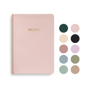 Vendite calde taccuino tascabile in pelle sintetica di dimensioni A6 con Logo dorato Design Design con copertina morbida Agenda Planner - Product Image 1