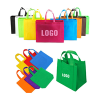 Sacs en tissu non tissé personnalisés, sacs de shopping réutilisables promotionnels, sacs non tissés à ultrasons